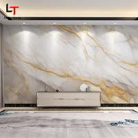 Panneau Mural en PVC Moderne Brillant de Haute Qualité 1220x2440mm pour Décoration Intérieure de Fond TV