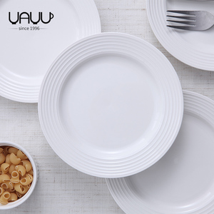 <span class=keywords><strong>Assiette</strong></span> ronde en céramique blanche de 8 pouces, <span class=keywords><strong>assiette</strong></span> à dessert/<span class=keywords><strong>assiette</strong></span> à dîner, ensembles d'assiettes en céramique pour la maison - Product Image 1