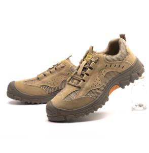 Zapatos de Trabajo Ligeros JIANKUN para Verano/Primavera/Otoño, Zapatos de Seguridad con Puntera de Acero, Zapatos de Moda de Cuero Vacuno de Gamuza Transpirable y Resistente al Desgaste - Product Image 3