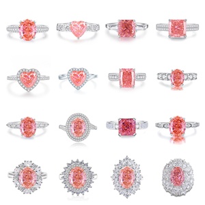 แหวนเงินแท้ S925 ประดับ<span class=keywords><strong>เพชร</strong></span>เต็มวง ประดับ<span class=keywords><strong>พลอย</strong></span>แซฟไฟร์สีชมพูและเพทายคาร์บอนสูง ดีไซน์ทันสมัย ขายดีจาก SPJ สำหรับผู้หญิง - Product Image 1