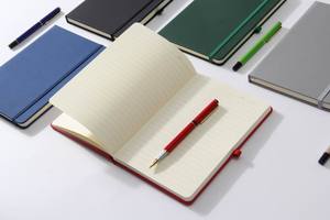 Tùy Chỉnh Màu Đỏ Cứng Bìa Notepad A5 Thiết Kế In PU Da Máy Tính Xách Tay Với Đàn Hồi Bút Vòng Quà Tặng Văn Phòng Trường Kinh Doanh Giấy - Product Image 2