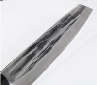 Couteau Kiritsuke professionnel de style japonais de 8 pouces, acier de haute qualité, lame forgée martelée avec manche en bois de hêtre