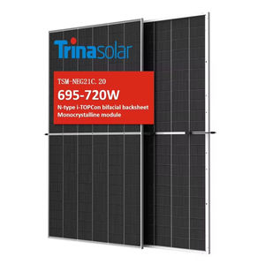 Paneles Solares Trinasolar Tipo N, Bifaciales, de Doble Vidrio, Monocristalinos, 380-405W, 23.2% de Eficiencia, 132 Celdas - Product Image 1