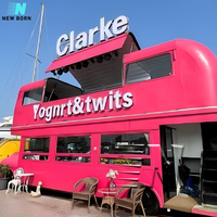 Station pour salon de coiffure Salon de coiffure mobile électrique Camion double pont Ice cream Tea Food Bus