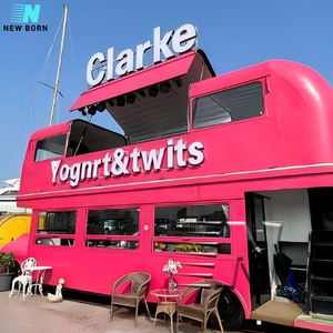 Truk salon rambut seluler listrik, stasiun salon kecantikan barbershop, bus makanan teh es krim dek ganda - Product Image 2