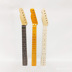 Mástil de guitarra de arce acabado de 22 trastes Lefty para guitarra eléctrica TL, 3 colores, repuesto de mango de guitarra invertido - Product Image 1
