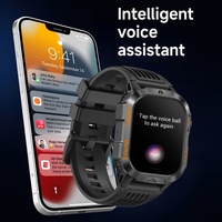 HT46 Nuevo Reloj Inteligente Deportivo para Hombre, Resistente al Agua IP68 con Luz LED, Llamadas Inalámbricas, Reloj Inteligente para Hombre