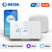 Termostato de calefacción de caldera de Gas inalámbrico Beok Tuya WiFi RF termostato de habitación programable diario Digital