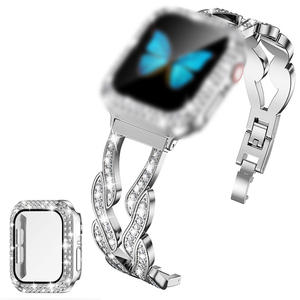 <span class=keywords><strong>Bracelet</strong></span> de montre pour <span class=keywords><strong>femme</strong></span> 38/40/41 mm Série <span class=keywords><strong>7</strong></span>/6/5/4/3/2/1 SE, respirant, avec diamants, <span class=keywords><strong>bracelet</strong></span> de remplacement - Product Image 3