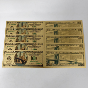 Envío Gratis: Tarjeta Coleccionable <span class=keywords><strong>de</strong></span> Plástico del <span class=keywords><strong>Puente</strong></span> <span class=keywords><strong>de</strong></span> <span class=keywords><strong>Brooklyn</strong></span> con Lámina <span class=keywords><strong>de</strong></span> Oro <span class=keywords><strong>de</strong></span> 24k, Billete Bancario Americano para Exhibición - Product Image 3