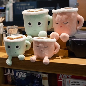 Venta al por mayor Adorable flor <span class=keywords><strong>de</strong></span> cerezo japonés Matcha Latte <span class=keywords><strong>taza</strong></span> <span class=keywords><strong>de</strong></span> café muñeca transfronteriza chica corazón polvo creativo Super suave felpa - Product Image 1