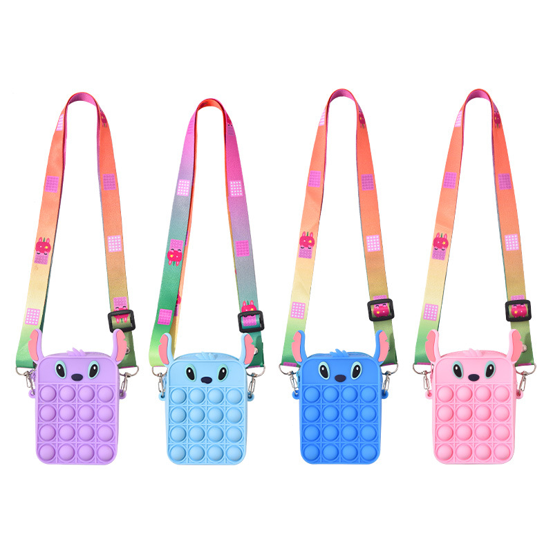 New popular Stitch colorful coin purse key holder Xmas fashion gifts silicone storage bag