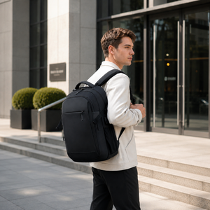 Custom Logo Business <strong>Laptop</strong> <strong>Backpack</strong> 15.6 Inch Waterproof Travel Bag USB Charging Port Ryanair OK Urban Daily Leisure Office OEM - Product Image 2
