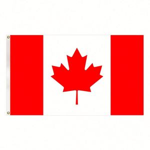 3x5FT Polyester Cheap Price Canada Country <b>Flag</b> and National <b>Flag</b> With Two Grommets - Product Image 1