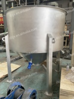 Silo Tramoggia DZJX Industriale in Acciaio Inox 304 per lo Stoccaggio di Caffè, Mais, e Cereali in Polvere con Nastro Trasportatore di Carico