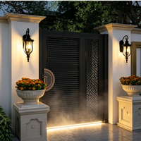 Portail de jardin moderne et élégant en aluminium avec design à persiennes, traité thermiquement, taille personnalisable, service de modélisation 3D pour la sécurité de la cour arrière