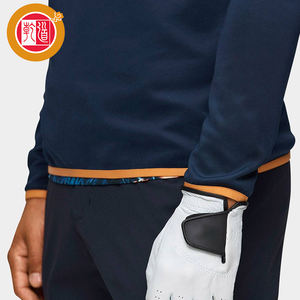 Suéter de Golf de Media Cremallera para Hombre de Alta Calidad OEM, Personalizado con Estampado, Cuello Alto de Algodón y Poliéster para la Temporada de Primavera - Product Image 5