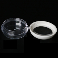 Crème pour le visage capsule bouteille 50g fenêtre transparente ouverture boîte vide crème pour le visage sous emballage bouteille vide bouteille de crème en plastique