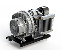 3.7 KW 5HP Silent ETL Certification Compresseur d'air à défilement sans huile de haute précision pour frein d'automobile de véhicule