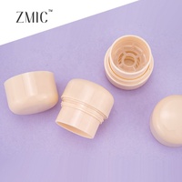 Contenant vide rond en plastique pour stick de blush crème, stick de fond de teint, stick correcteur crémeux et stick de baume à lèvres personnalisé, vente en gros