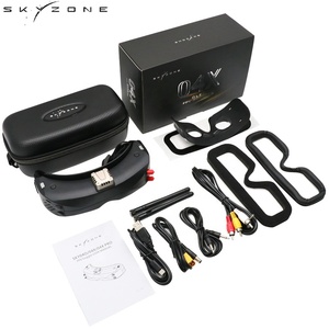 Lunettes FPV SKYZONE SKY04X PRO OLED 48CH 5.8G Steadyview avec récepteur 1920X1080 DVR, suivi de tête et ventilateur pour avion RC et <span class=keywords><strong>drone</strong></span> de course - Product Image 1