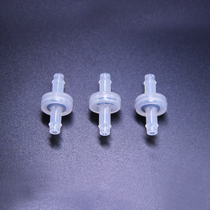 Vanne de retenue miniature en plastique MFPF DCV1604CVN à diaphragme droit pour eau, oxygène et air - Product Image 1