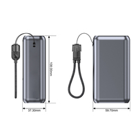 Banque d'alimentation haute capacité 20000mAh trois ports USB 22.5W charge rapide type C sortie deux batteries d'alimentation de charge centrale