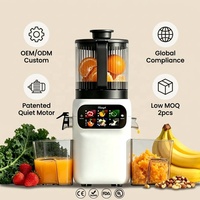 Slow Juicer Koudpers Masticating Machine 99% Hoge Opbrengst Stil 60dB Voedingsrijk BPA-Vrij Huishoudelijk 2.5L Fruit Groente