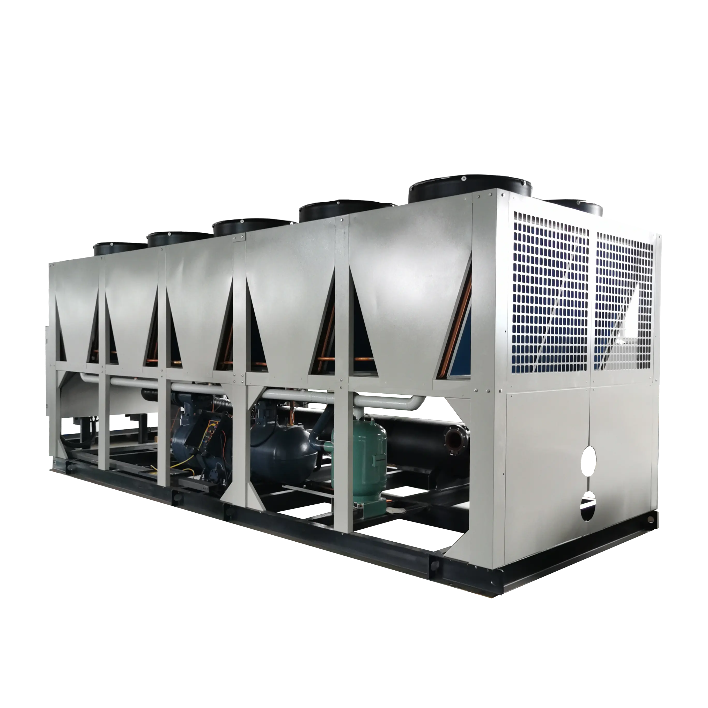 Apparecchiature di raffreddamento ad alta efficienza 30HP ~ 100HP macchina industriale raffreddata ad aria Chiller ad acqua macchina ad iniezione 50 tonnellate