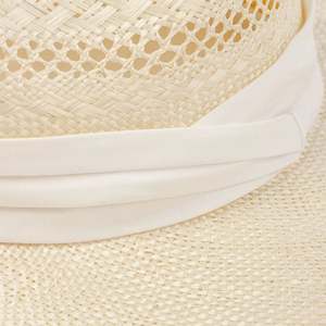 Spring Summer Fashion Trends New Arrival Hand Weave Hollow Out Design Light Weight White Panama Hat Sisal <b>Straw</b> <b>Fedora</b> Hat - Product Image 5