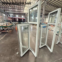 Ventanas Corredizas de PVC Modernas y Económicas con Apertura Abatible para Dormitorio y Sala de Estar, Aislamiento Térmico