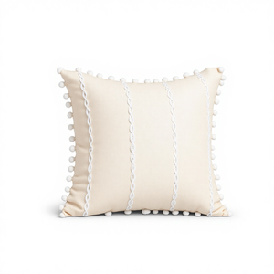 Housse de coussin tissée moderne Innermor avec pompons, forme carrée, personnalisable pour la maison, l'hôtel, l'hôpital, pour le Nouvel An - Product Image 3