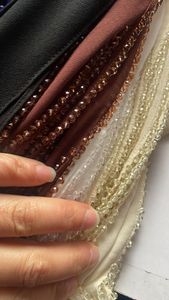Pañuelo Hijab de Chifón Liso de Alta Calidad, Venta Caliente 2026, Chal Bordado a Mano con Cuentas, Chal Musulmán para Ramadán, Chal con Cuentas para Fiesta - Product Image 5