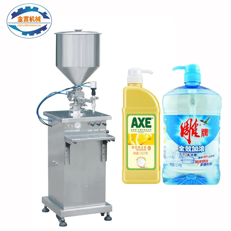 Machine de remplissage manuelle semi-automatique de liquide/pâte de jus/huile/gel de lavage