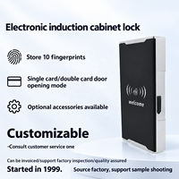 Serrure de casier de meuble de salle de sport, serrure à carte RFID, panneau magnétique, loquet électronique, clavier tactile, serrure de placard à carte à glissière