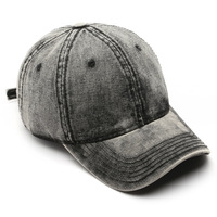 Gorra de Béisbol Bordada con Logotipo Personalizado al por Mayor, Gorras de 6 Paneles de Algodón Lavado