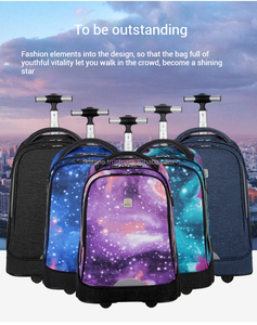 2024 Winter Sports Style Waterproof Oxford Trolley Bag Business Travel & School Backpack Storage Features Sports Style Luggage - Product Image 2