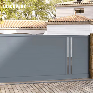 Vente en gros de portail coulissant en aluminium design moderne pour entrée de jardin <span class=keywords><strong>prix</strong></span> de portail coulissant en aluminium bon marché - Product Image 1