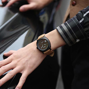 Montre pour homme CURREN 8139, montre-bracelet en cuir à quartz pour homme, étanche, lumineuse, sportive, montre à quartz de luxe pour homme - Product Image 5