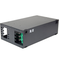 Panel Patch serat ODF dudukan rak 48-Port 3U | FC Mode tunggal, dipasang dengan ekor & adaptor