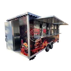 Remorque de restauration rapide en acier inoxydable et aluminium 2025 – Camionnette mobile pratique pour fruits et glaces, idéale pour la vente de snacks et de chips - Product Image 1