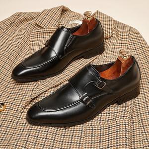 Zapatos de Cuero Clásicos de Alta Calidad con Hebilla para Caballero, Zapatos Oxford de Negocios a la Moda, Nuevo Diseño, Zapatos de Fiesta para Hombre - Product Image 3
