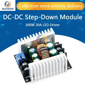 300W 20A DC-DC 벅 컨버터 스텝 다운 모듈 정전류 LED 드라이버 파워 스텝 다운 전압 모듈