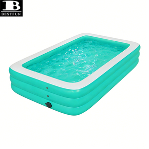 <span class=keywords><strong>Piscina</strong></span> Autoinflable <span class=keywords><strong>de</strong></span> PVC Reforzado con Bomba Eléctrica Inalámbrica Integrada, Bañera Familiar Inflable para Niños y Adultos, para Fiestas al Aire Libre - Product Image 2