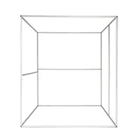 Boîte de photomaton 6,5x7,5 pieds avec cadre métallique robuste de 32 mm pour la décoration de fêtes, d'événements et de mariages