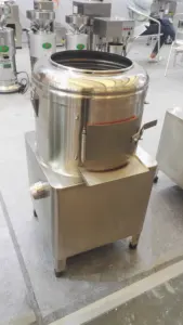 Ticari otomatik patates yıkayıcı ve soyucu makinesi otomatik paslanmaz çelik elektrikli soyma makineleri fiyat satılık