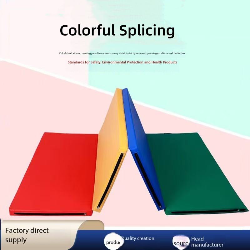 เสื่อออกกำลังกายพับได้ 5 ทบ สีแดง ขนาด 195*75*3 ซม.