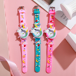 Lindo reloj de dibujos animados de silicona de unicornio para niños, regalo para niños - Product Image 2