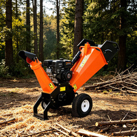 Broyeur de branches à essence 7HP GS100, tambour de 100 mm, déchiqueteur de branches, 115 kg, conception portable, haute productivité pour les propriétaires de terres