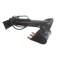Accessoire de pelle rétrocaveuse pour chargeuse compacte robuste avec raccord rapide compatible